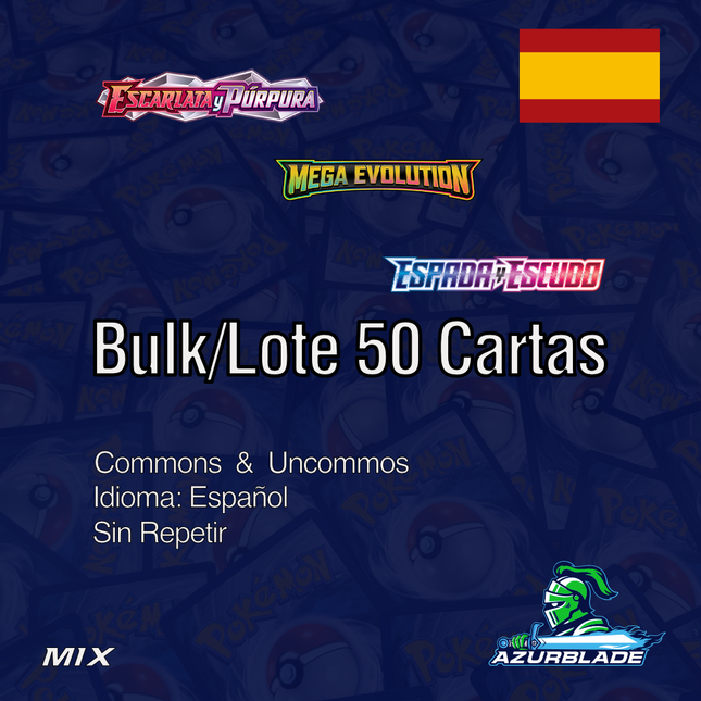 Bulk/Lote de 50 cartas de distintos sets | Español