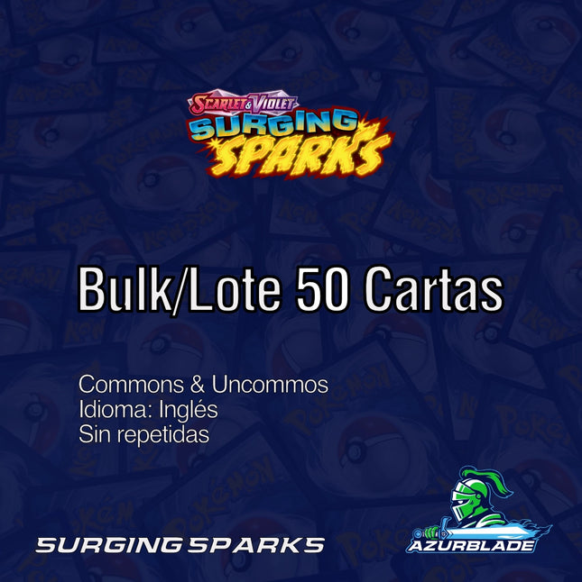 Bulk/Lote de 50 cartas Surging Sparks | Inglés