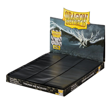Hojas 18 Bolsillos Negro Non Glare (50 unidades) |  Dragon Shield